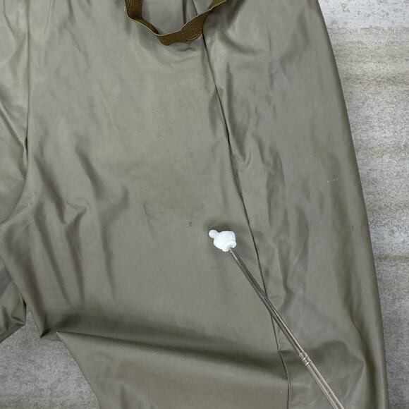 Vintage 90s Military Waders Mens L Green 100% Polyvinyl Chloride Waterproof - Picture 5 of 8